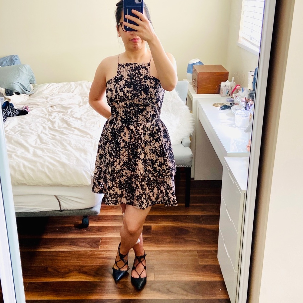 J.o.a pink and black dress in size M